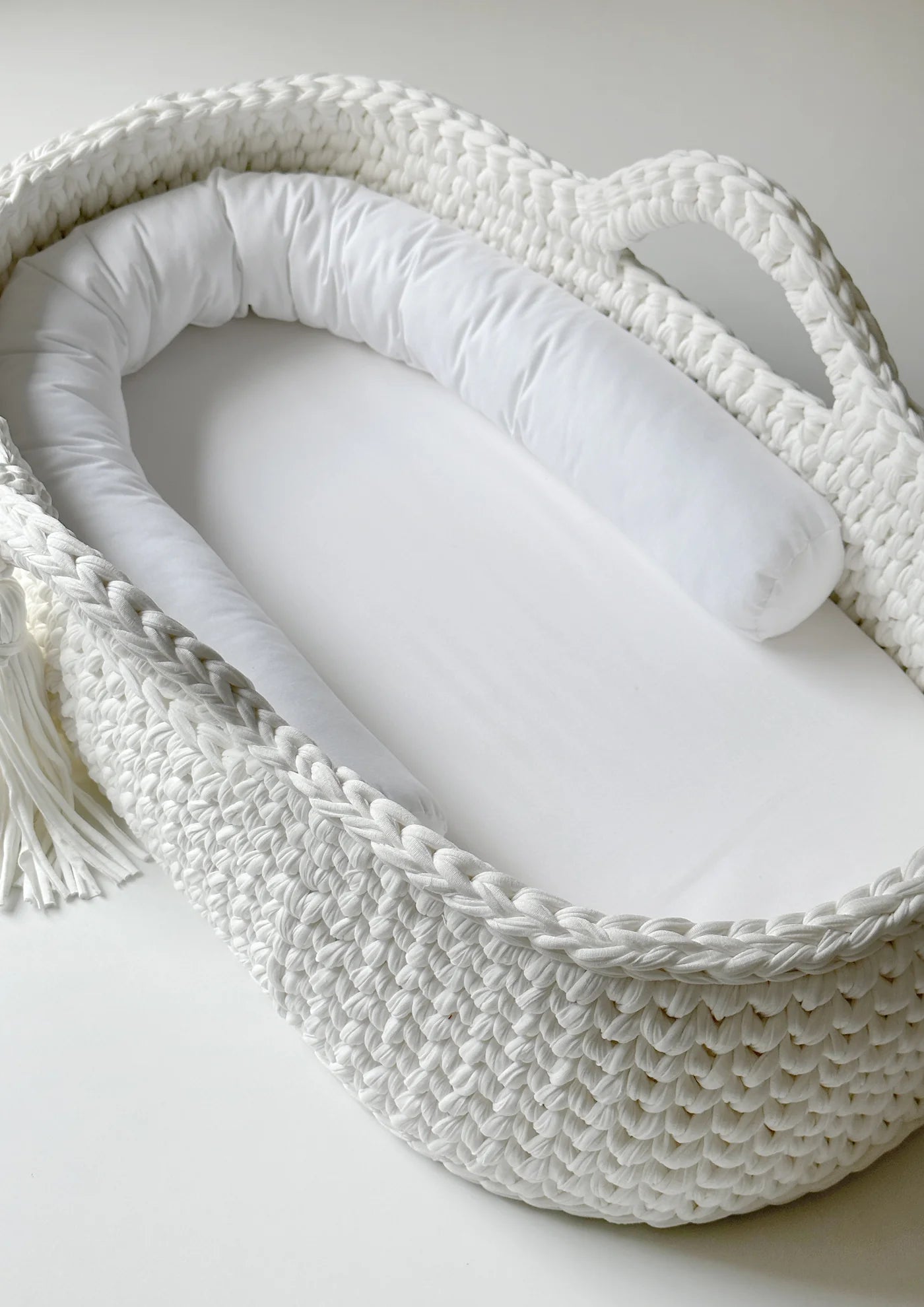 BABYKORB - BETTSCHLANGE- PURE WHITE