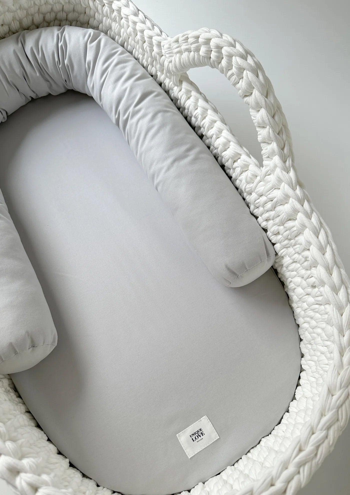 BABYKORB - BETTSCHLANGE - SOFT GREY