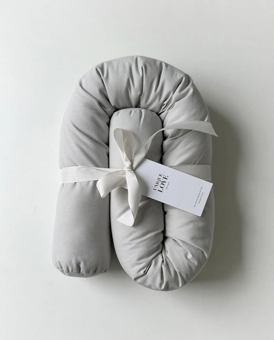 BABYKORB - BETTSCHLANGE - SOFT GREY