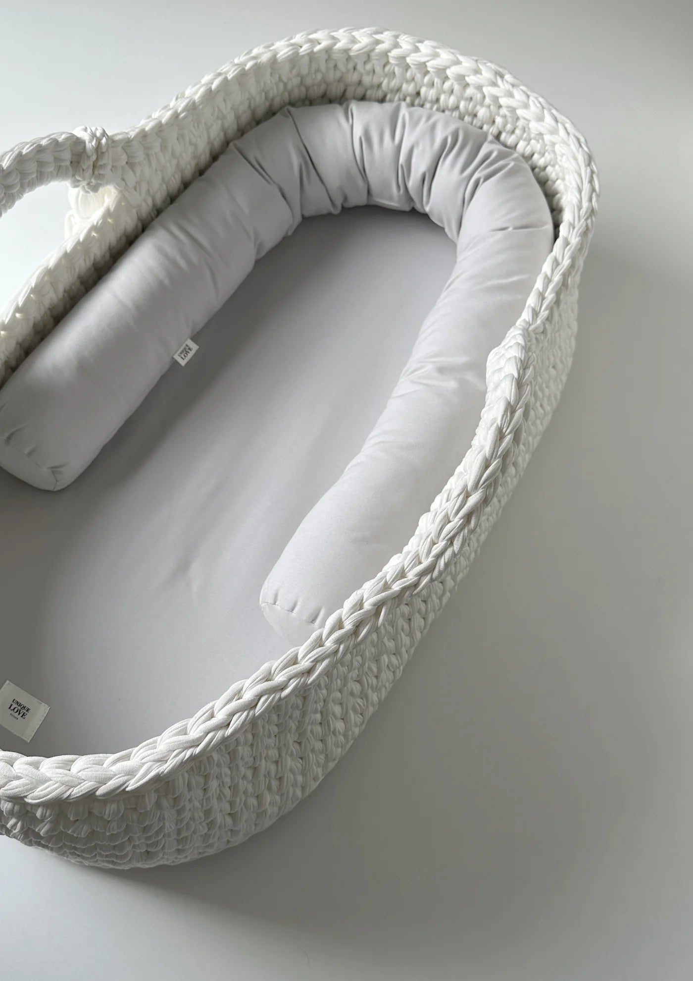 BABYKORB - BETTSCHLANGE - SOFT GREY