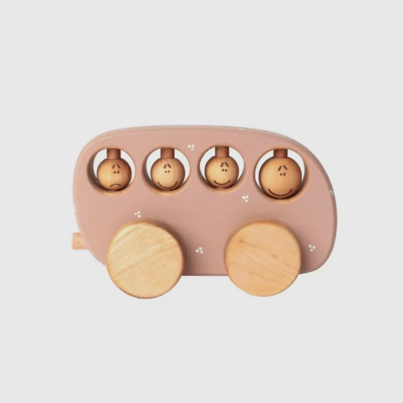 Holz-Spielzeugbus