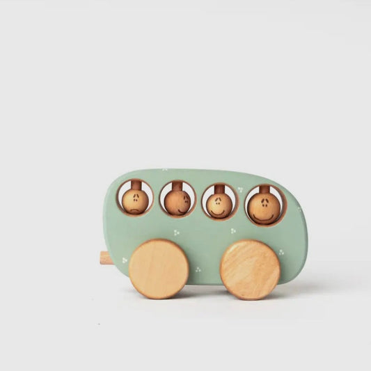 Holz-Spielzeugbus