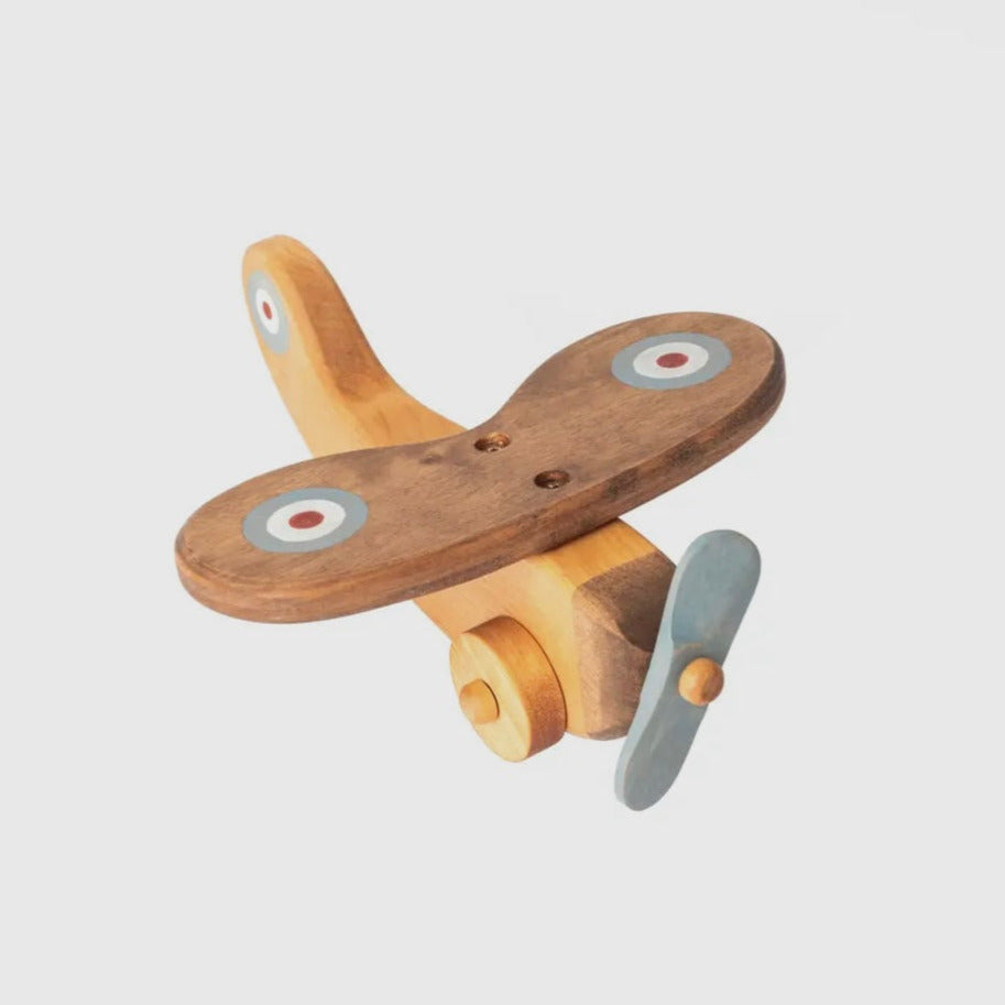Holzflugzeug-Spielzeug