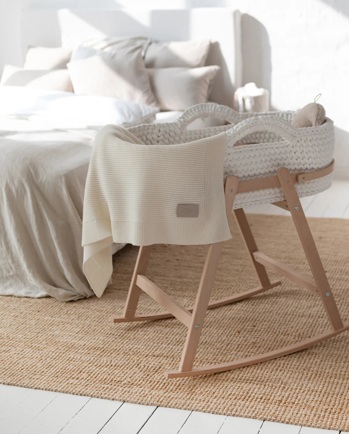 PREMIUM KASCHMIR DECKE - IVORY WHITE GROB