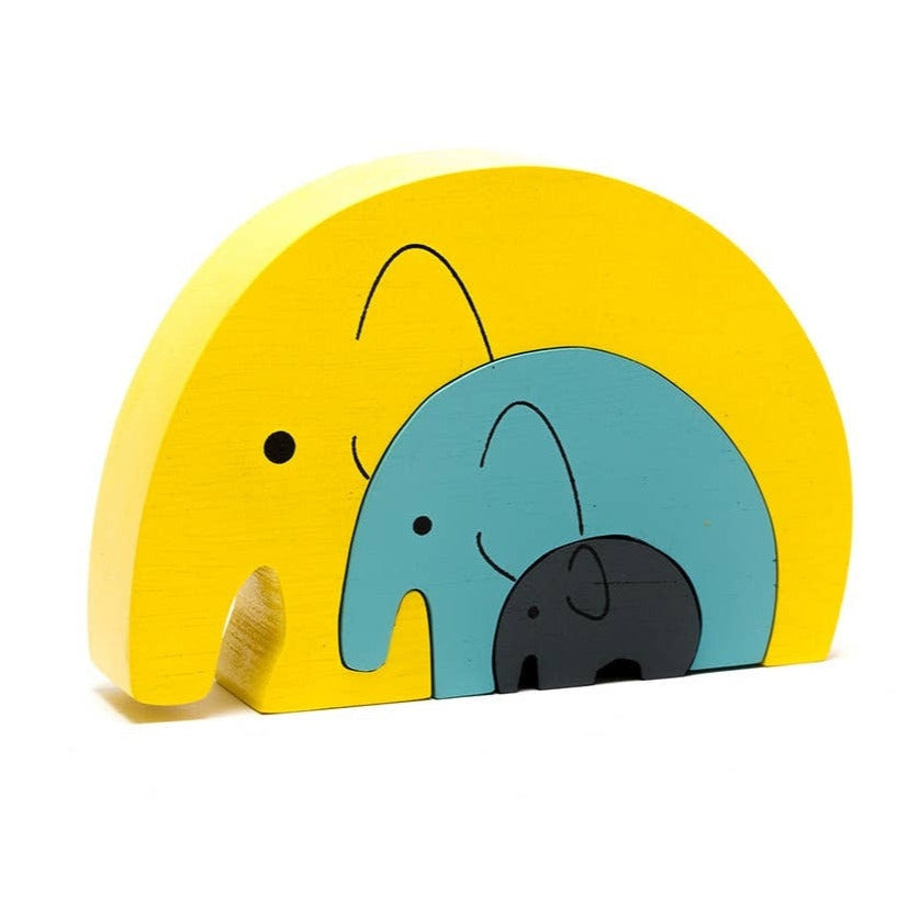 Elefant Stapelspielzeug/ Puzzle aus Holz - Little Giants