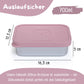 Brotdose Kinder Edelstahl mit Silikoneinsatz - Rosa: 1.200ml