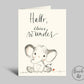 Geburtskarte | Hallo kleines Wunder | süße Karte zur Geburt