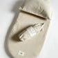 BETTWÄSCHE SET FÜR BABYKORB - NATURAL BEIGE