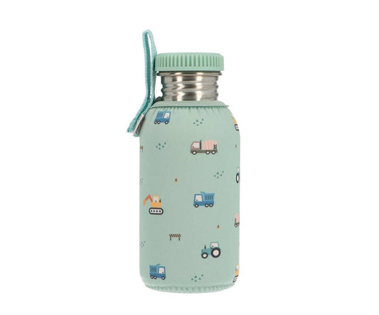 Edelstahlflasche mit Trucks-Hülle 500ml