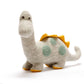 Großer Scandi Diplodocus – Kuscheltier aus Bio-Baumwolle in Grau & Teal