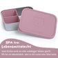 Brotdose Kinder Edelstahl mit Silikoneinsatz - Rosa: 700ml
