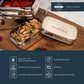 Dabba Magic – Doppeldecker Lunchbox aus Edelstahl mit Snackbox