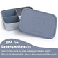 Brotdose Kinder Edelstahl mit Silikoneinsatz - Blau: 700ml