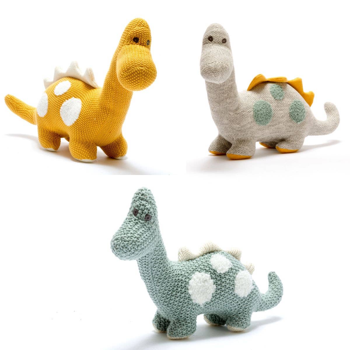 Scandi Diplodocus – Kuscheltier aus Bio-Baumwolle in Teal