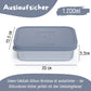 Brotdose Kinder Edelstahl mit Silikoneinsatz - Blau: 700ml