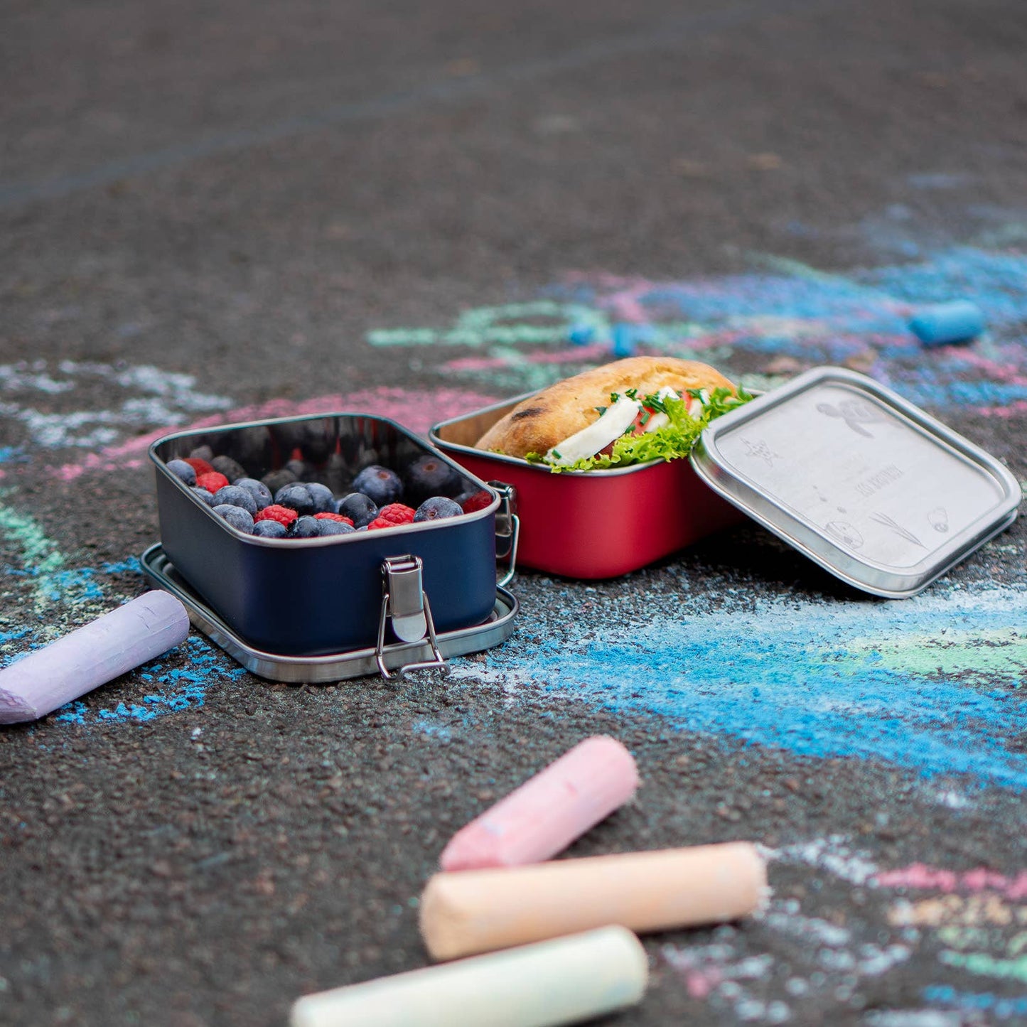 Yogi Box+ Ocean Edition | Lunch Box: Blau