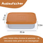Brotdose Kinder Edelstahl mit Silikoneinsatz - Braun: 700ml