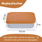 Brotdose Kinder Edelstahl mit Silikoneinsatz - Braun: 700ml
