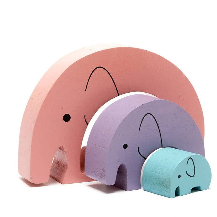 Elefant Stapelspielzeug/Puzzle aus Holz - Little Giants 